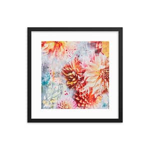 Dhalia framed print