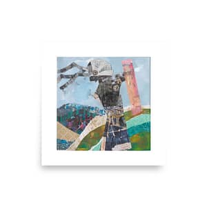 Boudica mounted print