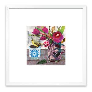 Feathered Flora framed print