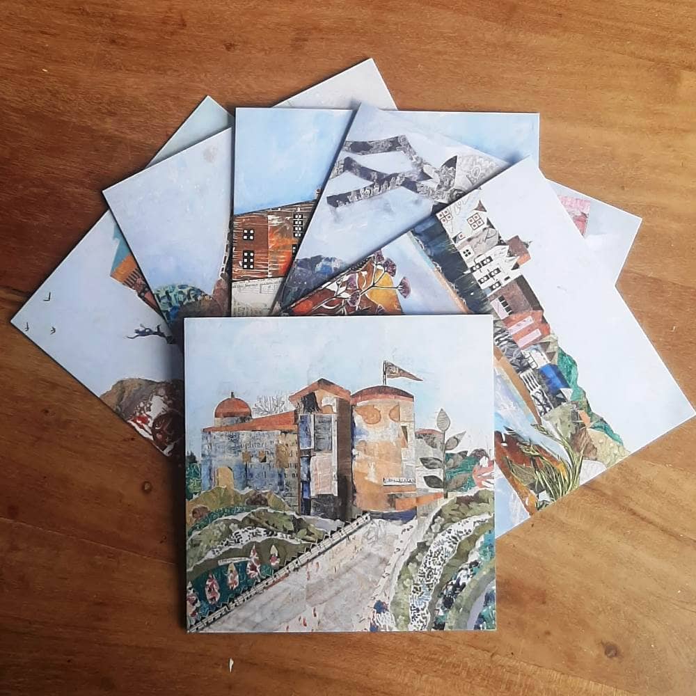 Colchester Collage Greeting Cards - Lucy MacBrayne Art